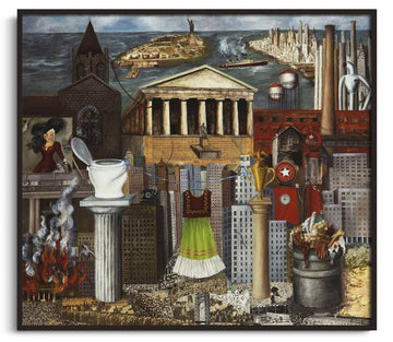 Inspiration Ma robe est suspendue ici Frida Kahlo - peinture à l'huile