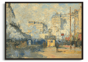 Inspiration La Gare Saint-Lazare au soleil Monet - peinture à l'huile